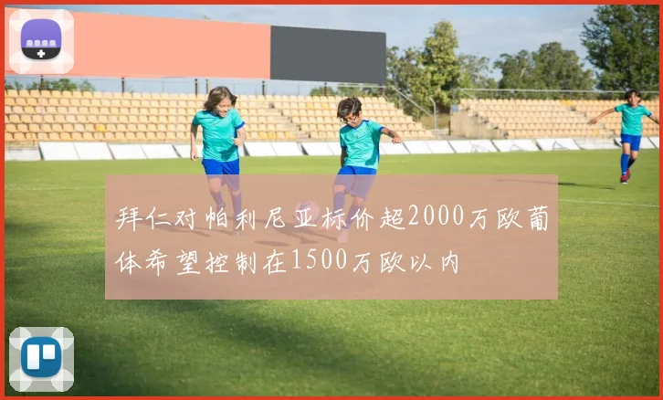 拜仁对帕利尼亚标价超2000万欧葡体希望控制在1500万欧以内